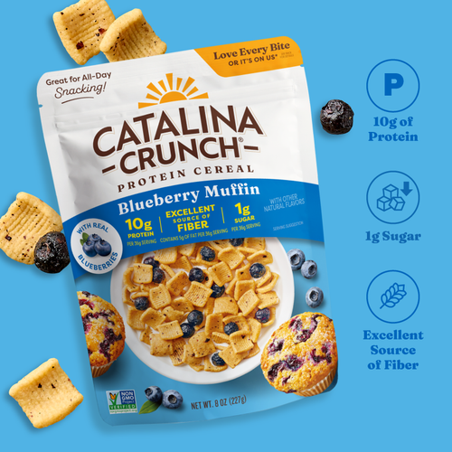 Blueberry Muffin with Blueberries Cereal - Simple Use