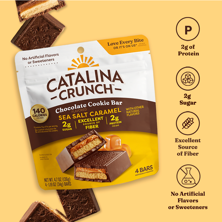 Sea Salt Caramel Chocolate Cookie Bars - Clean Style